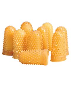 Swingline Rubber Fingertips, #11 1/2, 5/8in Diameter, Amber, Box Of 12