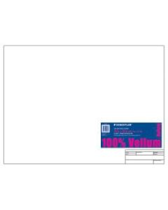 Staedtler Vellum Paper With Title Block & Border, 18in x 24in, 10 Sheets, White