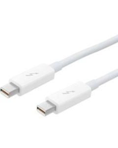 Apple Thunderbolt Cable (0.5 m) - White - 1.64 ft Thunderbolt A/V Cable for iMac, MacBook Pro, MacBook Air - First End: 1 x Mini DisplayPort Male Thunderbolt - Second End: 1 x Mini DisplayPort Male Thunderbolt - 20 Gbit/s - White