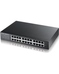 ZYXEL 24-Port GbE Smart Managed Switch - 24 Ports - Manageable - 10/100/1000Base-T - 2 Layer Supported - Twisted Pair - Desktop - Lifetime Limited Warranty
