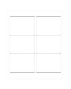 Office Depot Brand Inkjet/Laser Labels, LL126, Rectangular, 4in x 3in, White, Case Of 600