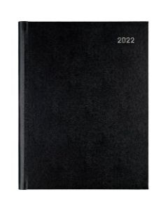 Office Depot Brand Weekly Appointment Book, 8in x 11in, Black, January To December 2022, OD711000