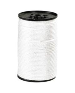 Office Depot Brand Solid Braided Nylon Rope, 320 Lb, 1/8in x 500ft, White