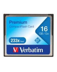 16GB 233X Premium CompactFlash Memory Card - 1 Card/1 Pack - 233x Memory Speed