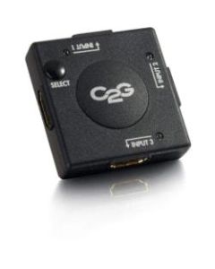 C2G 3-Port HDMI Switch - Auto Switch - 1920 x 1080 - Full HD - 3 x 1 - 1 x HDMI Out