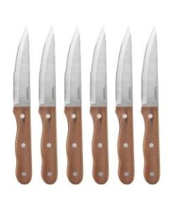 Cuisinart 6-Piece Triple-Rivet Steak Knife Set, Walnut