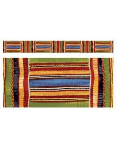 TREND Bolder Borders Bulletin Board Borders, 2 3/4in x 35 3/4in, Kente Cloth, Pack Of 11