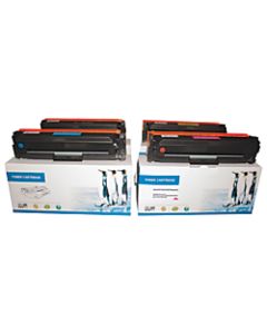 M&A Global CF410X / 411X / 412X / 413X Remanufactured High-Yield Black / Tri-Color Toner Cartridge Replacement For HP 410X, 4 Pack