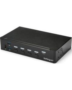 StarTech.com 4-Port HDMI KVM Switch - Built-in USB 3.0 Hub for Peripheral Devices - 1080p