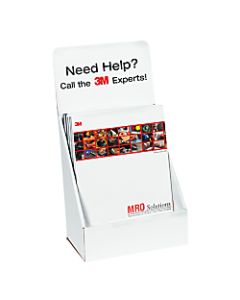 100% Recycled Corrugated Cardboard Counter Literature Displays, 11 3/16inH x 9 3/8inW x 5 1/2inD, White, Pack Of 10