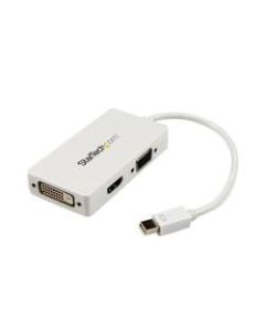 StarTech.com Travel A/V adapter: 3-in-1 Mini DisplayPort to VGA DVI or HDMI converter - white