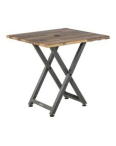 Vari Standing Meeting Table, Reclaimed Wood