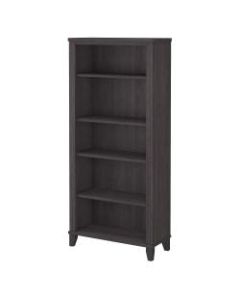 Bush Furniture Somerset 66inH 5-Shelf Bookcase, Storm Gray, Standard Delivery