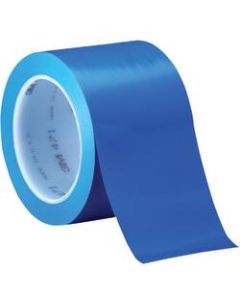 3M 471 Vinyl Tape, 3in Core, 3in x 36 Yd., Blue, Case Of 12