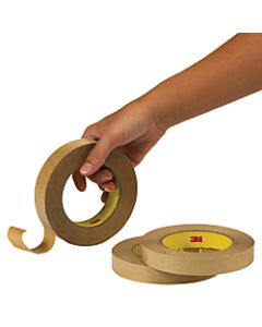 3M 465 Adhesive Transfer Tape Hand Dispensed Roll, 1in x 60 Yd., Clear, Case Of 36