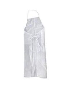 Goldmax Disposable Plastic Apron, 28in x 46in, 2 mil, White, Carton Of 5