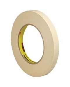 3M 202 Masking Tape, 3in Core, 0.5in x 180ft, Natural, Pack Of 6
