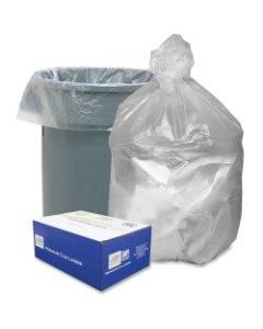 Webster High Density Commercial Can Liners - Medium Size - 33 gal - 33in Width x 40in Length x 40in Depth - 0.43 mil (11 Micron) Thickness - High Density - Natural - High-density Polyethylene (HDPE) - 500/Carton - Office Waste