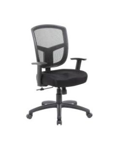 Boss Contract Mesh High-Back Task Chair, Black