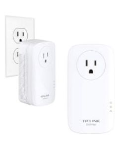 TP-Link AV2000 2-Port 2000 Mbps Gigabit Ethernet Passthrough Powerline Starter Kit