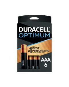Duracell Optimum AAA Alkaline Batteries, Pack Of 6