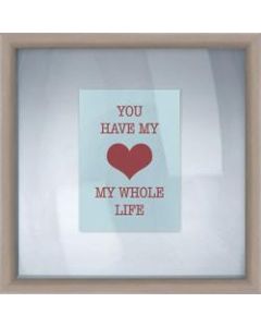 PTM Images Photo Frame, My Heart, 14inH x 1 1/4inW x 14inD, Silver
