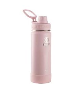 Takeya Actives Spout Reusable Water Bottle, 18 Oz, Blush