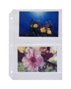 Photo Holders For Three-Ring Binders, 4in x 6in, Box Of 50