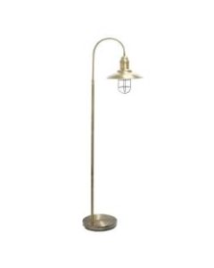 Lalia Home Modern Farmhouse Floor Lamp, 63-1/2inH, Antique Brass