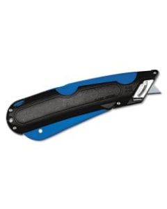 Cosco EasyCut Self-Retracting-Blade Safety Cutter, Black/Blue