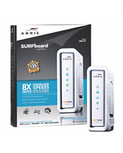 ARRIS SURFboard SB6141 Cable Modem - 1 x Network (RJ-45) - F-type - 444.9 Mbit/s Broadband - Gigabit Ethernet - Desktop