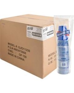 Genuine Joe 16 oz Plastic Party Cups - 50 - 16 fl oz - 1000 / Carton - Blue - Plastic - Party, Cold Drink, Beverage