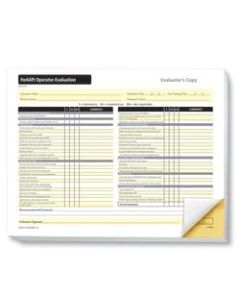 ComplyRight Forklift Operator Evaluation Forms, 8 1/2in x 11in, White, Pack Of 25