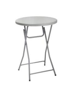 Cosco ZOWN Classic Collection Folding Cocktail Table, Round, Gray