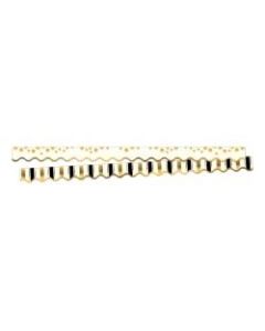 Barker Creek Scalloped-Edge Border Strips, 2 1/4in x 36in, Gold Coins, Pre-K To College, Pack Of 26