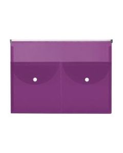 Office Depot Brand Zippered Bag, 9-1/2in x 13in, Purple