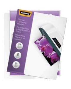 Fellowes Laminating Pouches, Glossy, Letter, 3 mil, 25 Pack