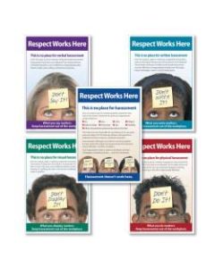 ComplyRight Harassment Poster Bundle, English, 22in x 15in, Pack Of 5 Posters