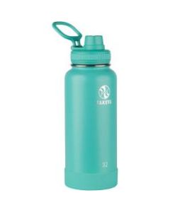 Takeya Actives Spout Reusable Water Bottle, 32 Oz, Teal