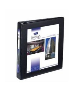 Avery Frame View Heavy-Duty 3-Ring Binder, 1in D-Rings, Black