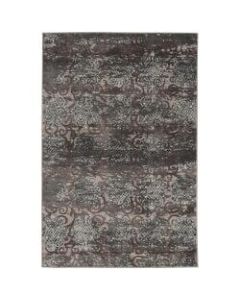 Linon Home Decor Products Paramount Area Rug, 144inH x 108inW, Trellis, Gray/Blue