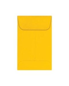 LUX Coin Envelopes, #1, Gummed Seal, Sunflower, Pack Of 500