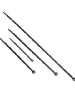 C2G 11.5in Releasable/Reusable Cable Ties - Black - 50pk - Black - 50 Pack