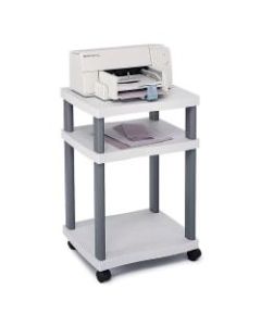 Safco Wave Deskside Printer Stand, Gray