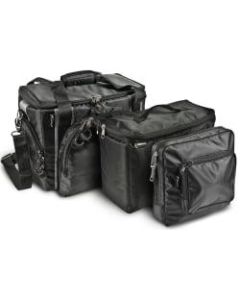 AutoExec Business Case With 15in Laptop Pocket, With Cooler Bag And Tablet Case, 11inH x 16inW x 8 1/2inD, Black/Gray