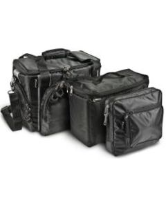 AutoExec Business Case With 15in Laptop Pocket, With Cooler Bag And Tablet Case, 11inH x 16inW x 8 1/2inD, Black/Gray