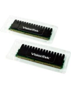 VisionTek 2 x 4GB PC3-12800 DDR3 1600MHz 240-pin DIMM Memory Module - For Desktop PC - 8 GB (2 x 4GB) - DDR3-1600/PC3-12800 DDR3 SDRAM - 1600 MHz - CL9 - 1.65 V - 240-pin - DIMM - Lifetime Warranty