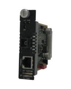 Perle C-1000-S1SC80U Gigabit Ethernet Media Converter - 1 x Network (RJ-45) - 1 x SC Ports - 1000Base-T, 1000Base-BX - Internal