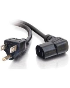 C2G 10ft 18 AWG Universal Right Angle Power Cord (NEMA 5-15P to IEC320C13R) - 10ft