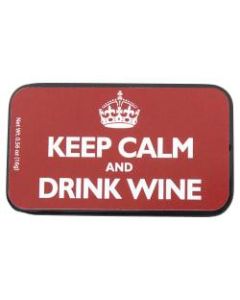 AmuseMints Sugar-Free Mints, Keep Calm And Drink Wine, 0.56 Oz, Pack Of 24